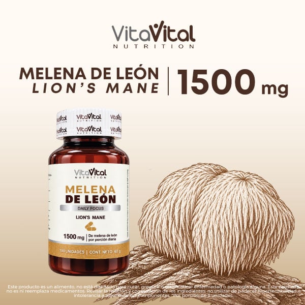 VitaVital Melena de Le&oacute;n - Frasco 100 UN, , large image number null