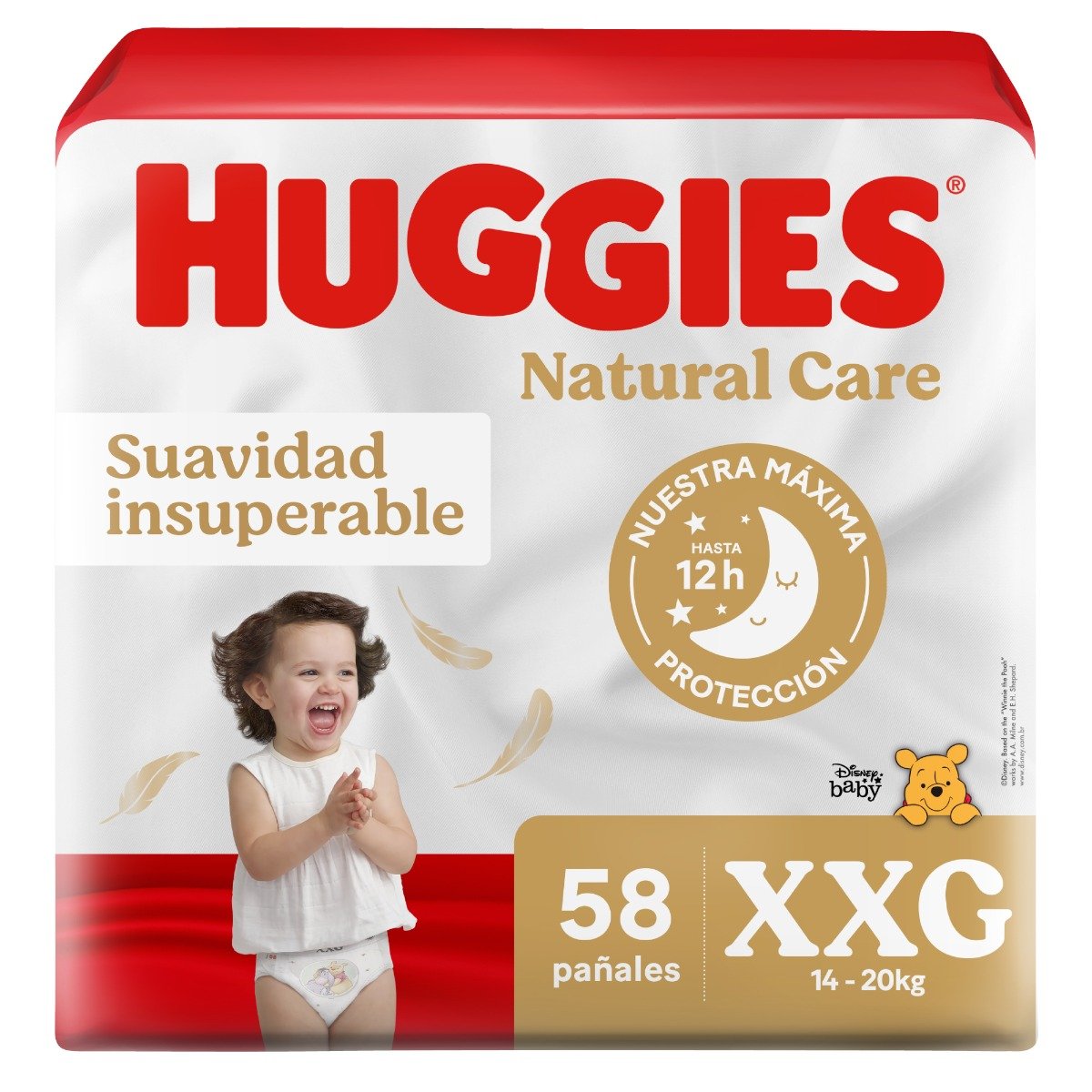 Pa&ntilde;ales Huggies Natural Care Bigpack Talla XXG - Bolsa 58 UN, , large image number null