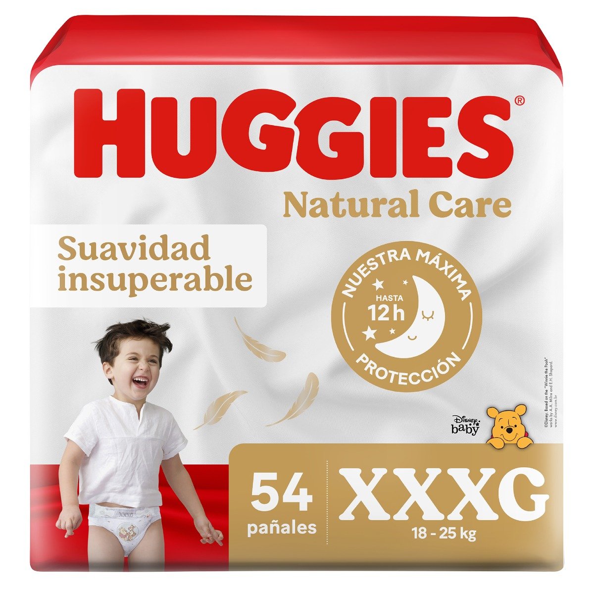 Pa&ntilde;ales Huggies Natural Care Bigpack Talla XXXG - Bolsa 54 UN, , large image number null