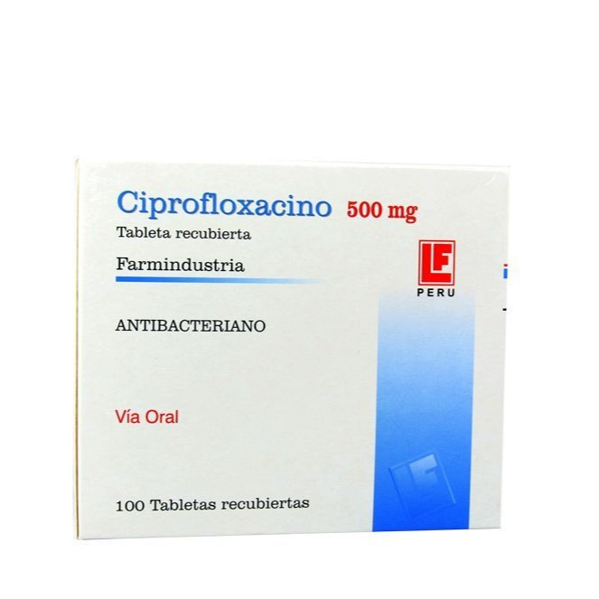 Ciprofloxacino 500Mg - Caja 100 UN, , large image number null