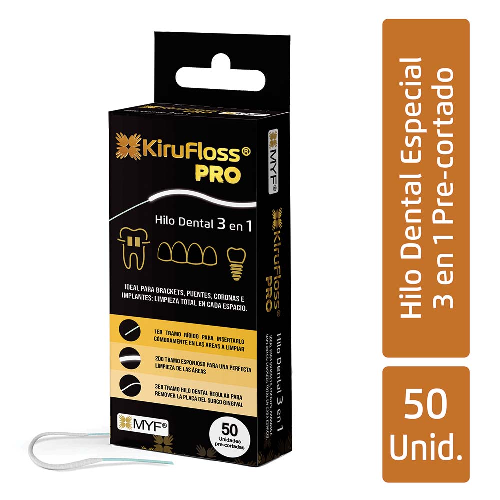 Kirufloss Pro Hilo Dental - Caja 50 UN, , large image number null