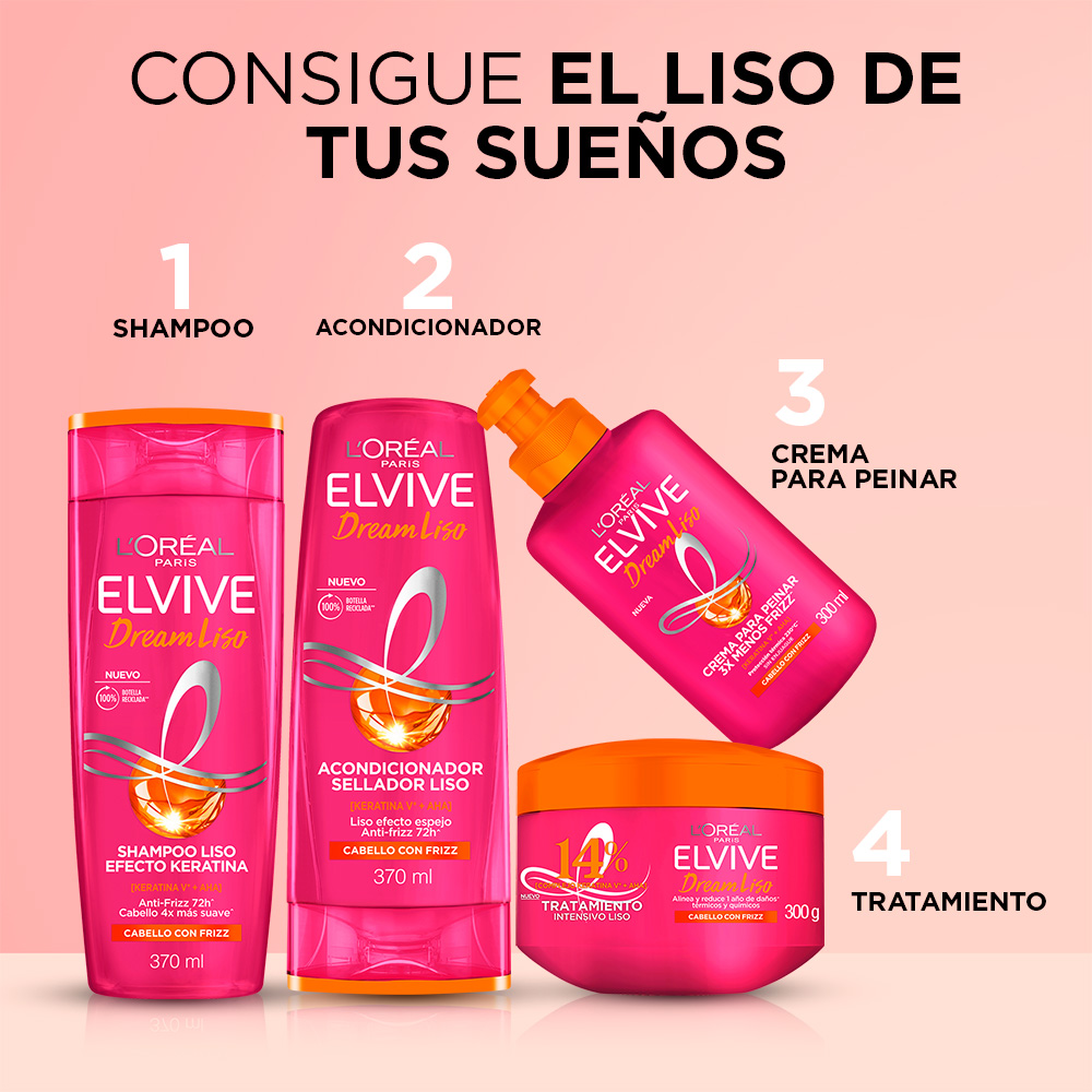 Acondicionador Sellador Liso Elvive Dream Liso - Frasco 370 ML, , large image number null