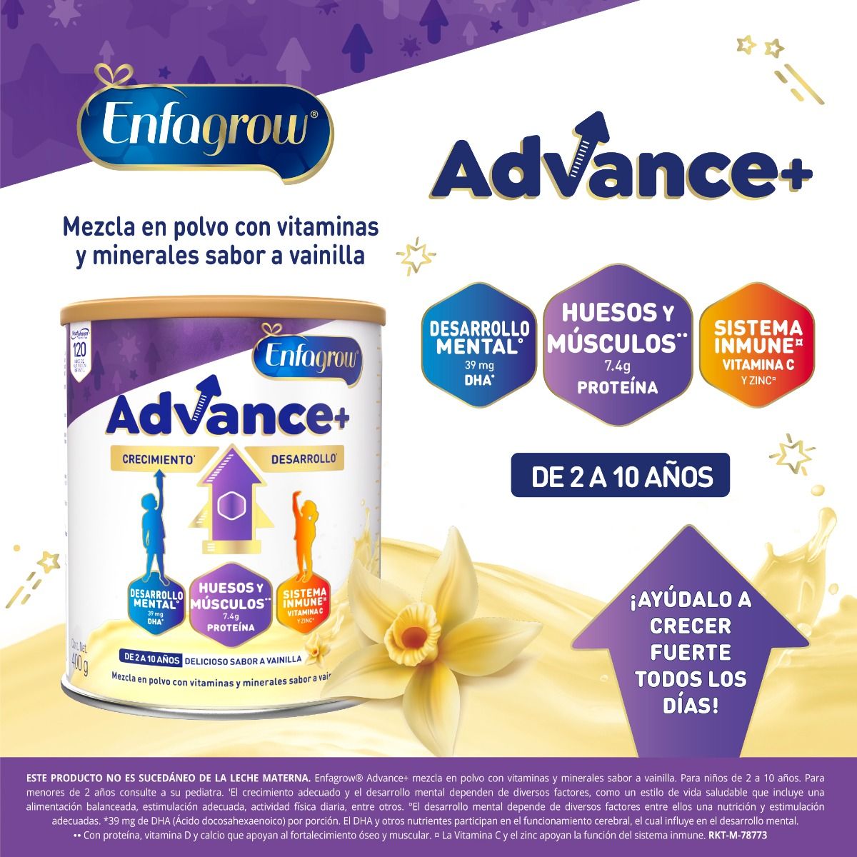 Enfagrow Advance+ Vainilla - Lata 400Gr, , large image number null