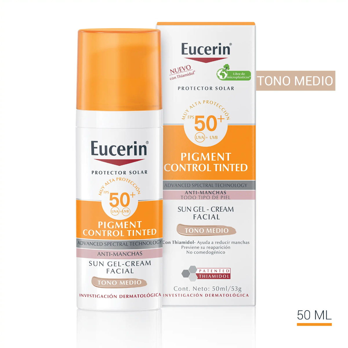 Eucerin Sun Pigment Control Anti Manchas Tono Medio - Frasco 50 ML, , large image number null