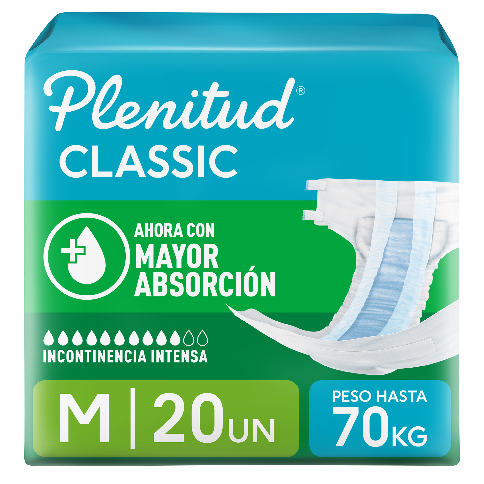 Pa&ntilde;al Plenitud Classic Talla P/M - Bolsa 20 UN, , large image number null