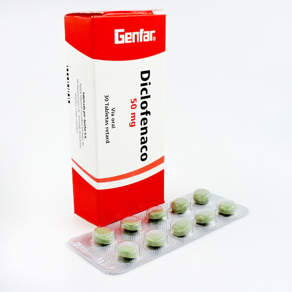 Diclofenaco 50 Mg Tabletas Retard - Caja 30 UN, , large image number null