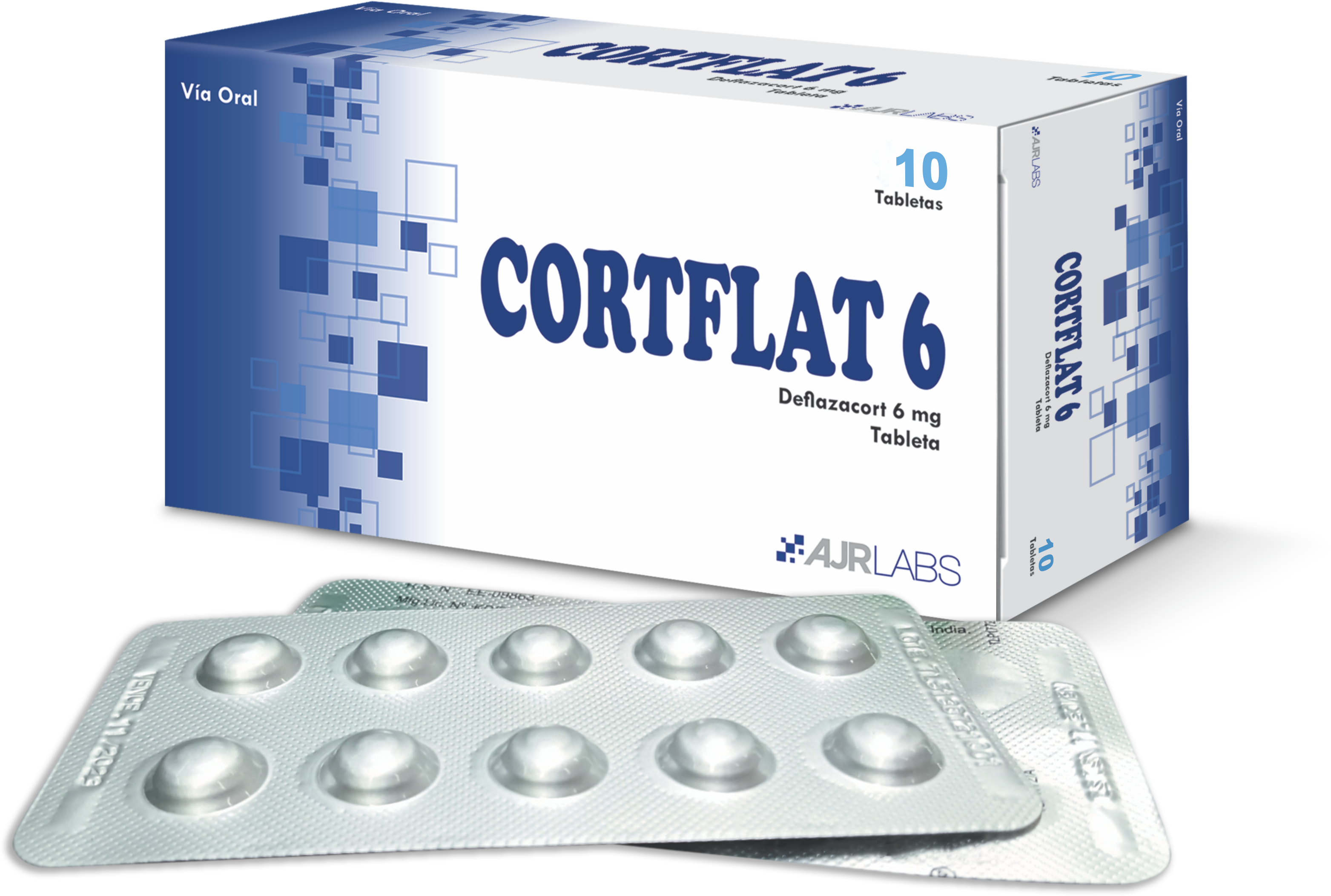 Cortflat 6 Tabletas Mg - Caja 10 UN, , large image number null
