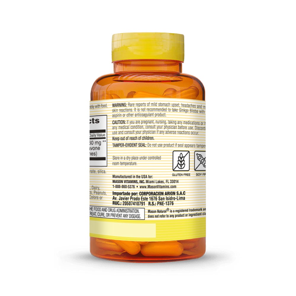 Ginkgo Biloba C&aacute;psulas - Frasco 60 UN, , large image number null
