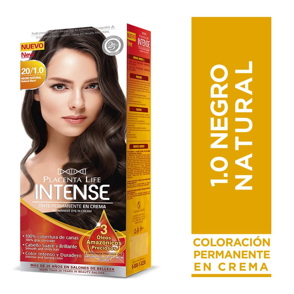 Tinte Placenta Intense Negro Natural 1.0 - Caja 1 UN, , large image number null
