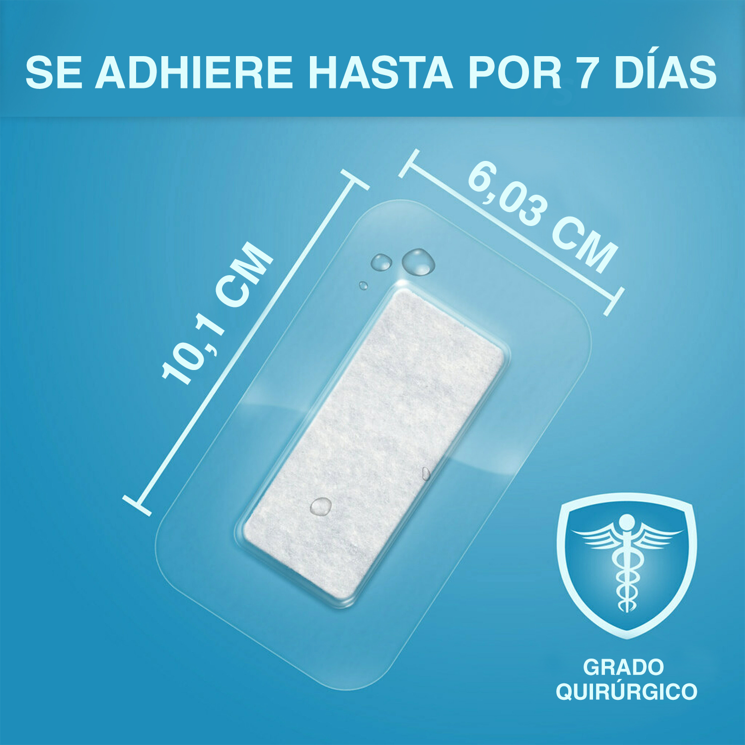 Tegaderm Nexcare Transparente + PAD 6x10 Cm - Caja 3 UN, , large image number null