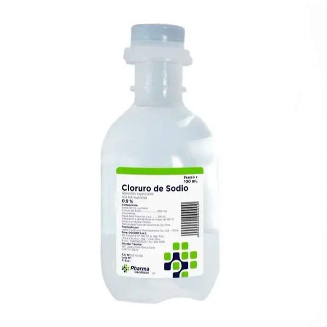Cloruro de sodio 0.9% - Frasco 100 ML, , large image number null