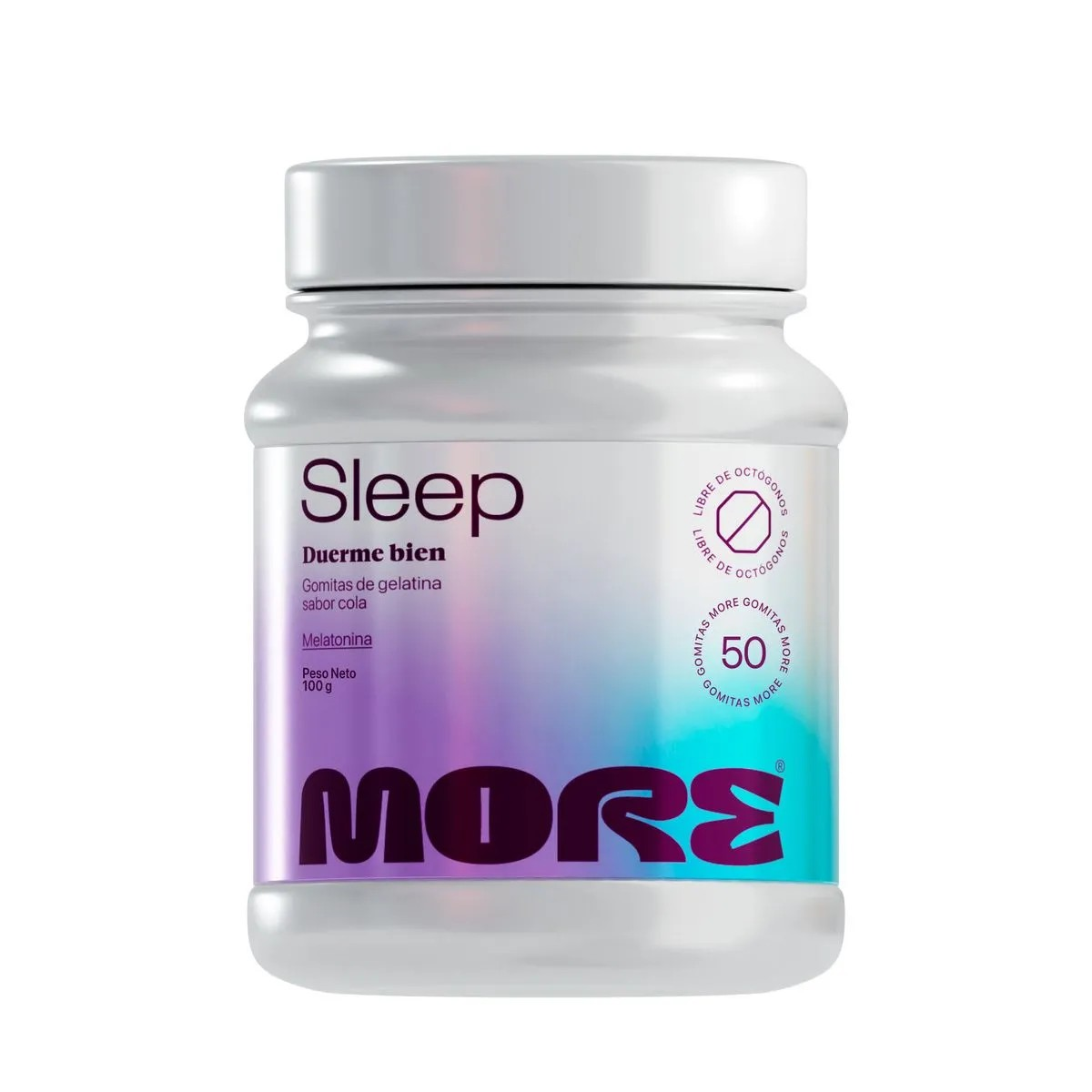 More Sleep Gomitas Sabor Cola - Frasco 50 UN, , large image number null